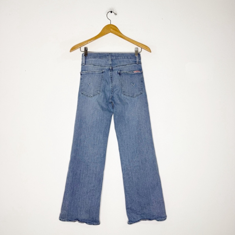 Hudson Wide Leg Jeans Rosalie Aquarius Jeans Size 23 Mid Rise Light Wash - Picture 3 of 9